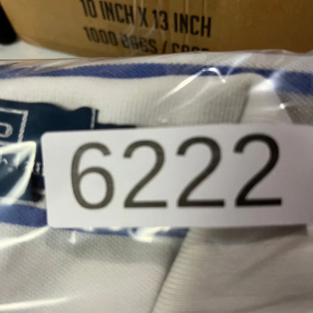 Polo Ralph Lauren Polo Shirt Mens XL White Blue Striped Short Sleeve Pony Logo